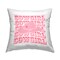 Cowgirl Phrase Pattern Design by Corrine Rose Design Outdoor Printed Pillow